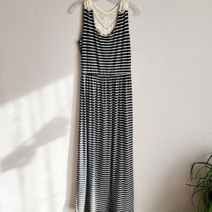 Empire waist maxi with lace back